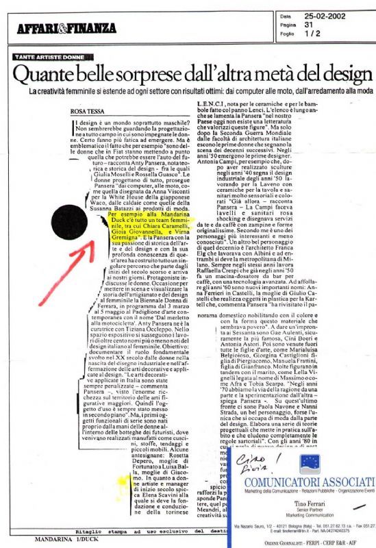 AFFARI & FINANZA (2002, publication)